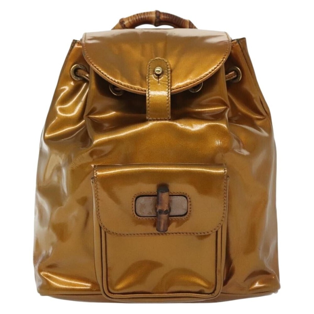 Gucci Vintage Bamboo Patent Mini